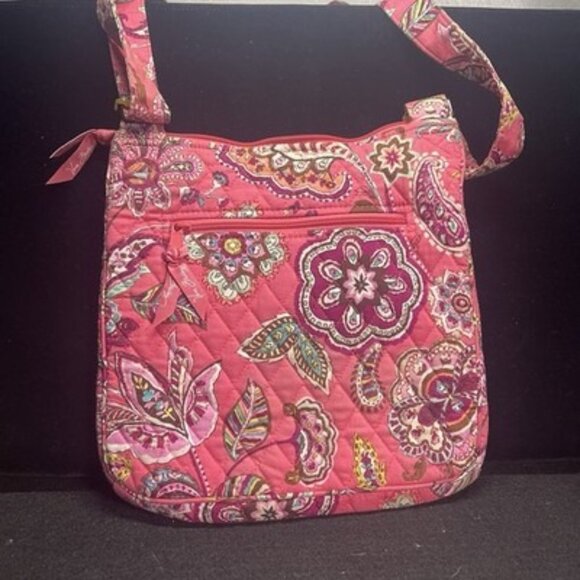 Vera Bradley Hipster Pick/Orange Floral Pattern. "See Video Below" - Picture 5 of 8
